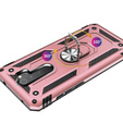 Бронированный Чехол до Xiaomi Redmi Note 8 Pro, Nox Case Ring, розовый rose gold