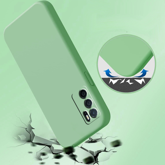 Чехол до Oppo A16 / A16S, Silicone Lite, мятный