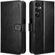 Откидной чехол для Samsung Galaxy M55 5G, Crazy Horse Wallet, чёрный