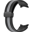 Силиконовый ремешок для Fitbit Inspire 3, Red Samsung Galaxy Watch 4 / 5 40/42/44/46/45MM PRO, Black / Grey