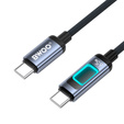 Кабель USB-C – USB-C з підсвічуванням RGB PD 60 Вт BWOO X324CC