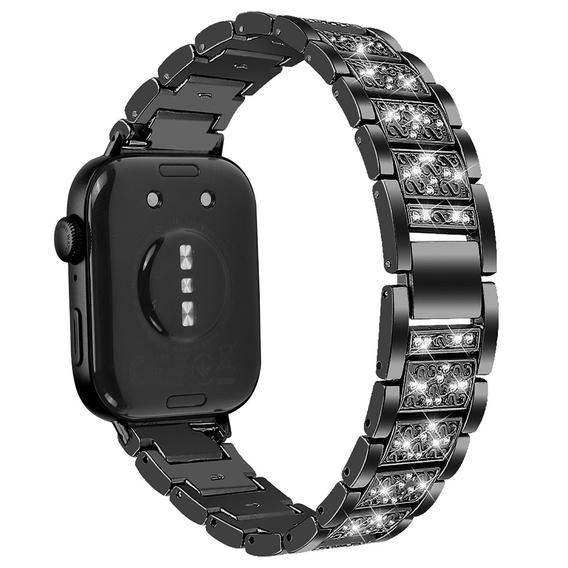 Бриллиантовый браслет для Xiaomi Smart Band 8 Pro, черный