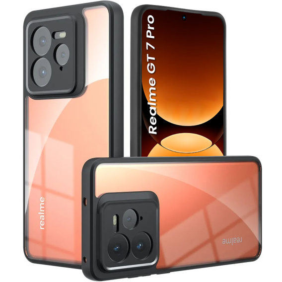 Чехол до Realme GT 7 Pro, Fusion Hybrid, прозрачный