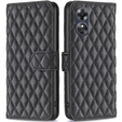 Откидной чехол для Oppo A17, Wallet, BINFEN COLOR, чёрный