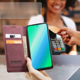 Чехол для Samsung Galaxy A54, ERBORD Vintage, бумажник с клапаном, красный