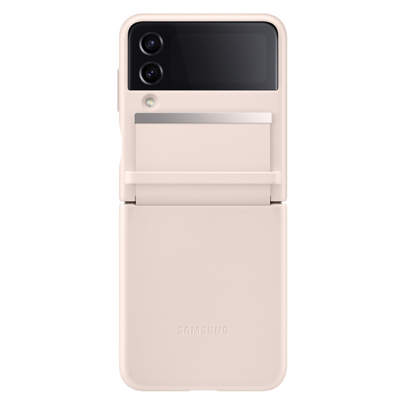 Оригінальний чохол Samsung для Galaxy Z Flip 4, Leather Flap Cover, помаранчевий