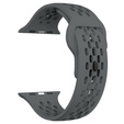 Силіконовий ремінець для Apple Watch 1/2/3/4/5/6/7/8/SE/ULTRA 42/44/45/49MM, сірий