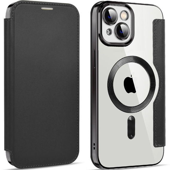 Чохол-книжка для iPhone 13, RFID Wallet MagSafe CamShield, чорний