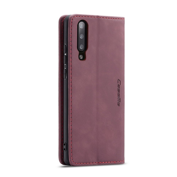 Чехол CASEME для Samsung Galaxy A70, Leather Wallet Case, бордовый