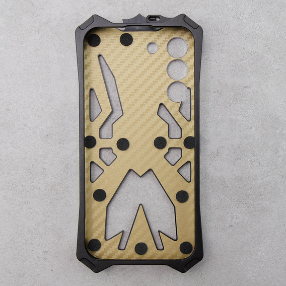 Бронированный чехол для Samsung Galaxy S22, Aluminum Alloy, чёрный