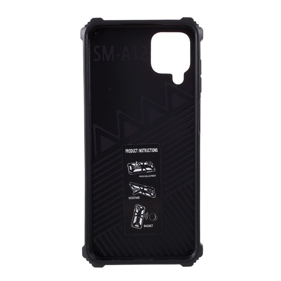 Чехол до Samsung Galaxy A12 / M12 / A12 2021, Armor Kickstand, зелёный