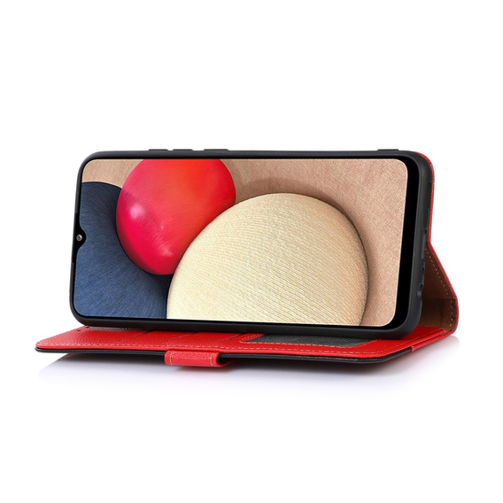 Чехол Wallet до Xiaomi Redmi Note 11/11S, KHAZNEH, Dual Color, Red