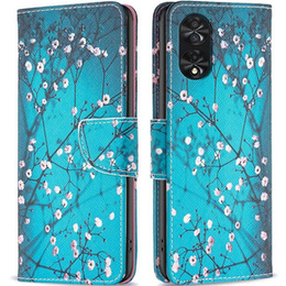 Откидной чехол для TCL 40 NxtPaper, Wallet, Sakura синий