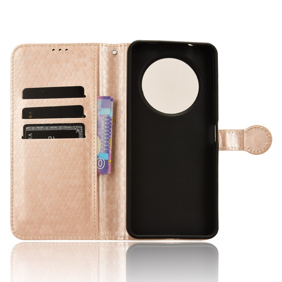 Чохол-фліп для Xiaomi Redmi A3, Wallet Rhombus, рожевий