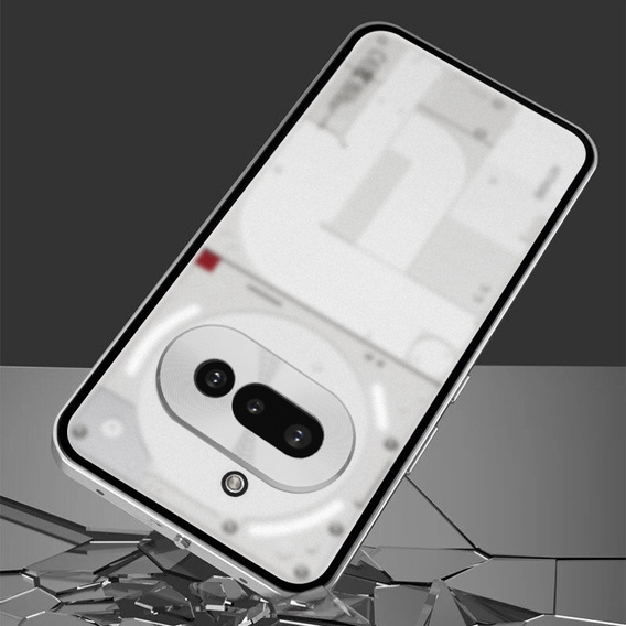 Чехол для Nothing Phone 3A, Frame Case, серебряный