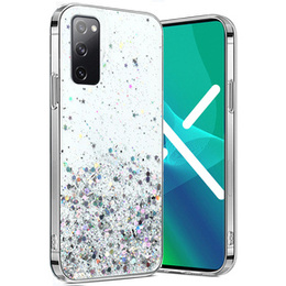 Чехол до Samsung Galaxy S20 FE, Glittery, прозрачный