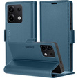 Чохол для Xiaomi Redmi Note 13 5G, ERBORD Glossy Litchi, гаманець з клапаном, м'яти