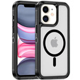 Чехол с рамкой для iPhone 11, для MagSafe, прозрачный / черный