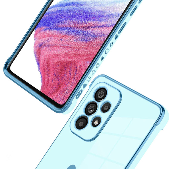 Чехол до Samsung Galaxy A53 5G, Electro heart, синий