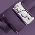 Чохол-книжка для Samsung Galaxy S23, Wallet, MagSafe, фіолетовий