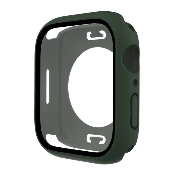 2в1 чехол и защитное стекло для часов Apple Watch 7/8/9 45mm, Green