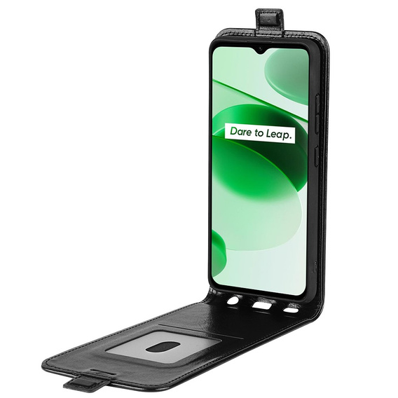 Футляр з клапаном для Realme C35, Flip, чорний