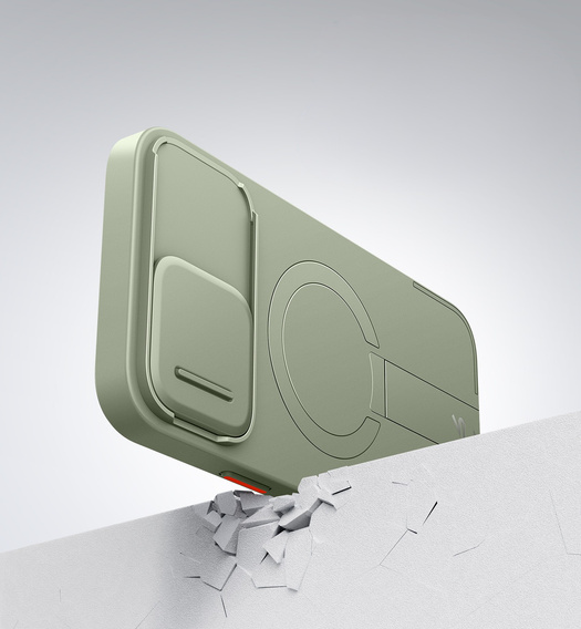 Чехол для iPhone 13 / 14, Suritch Shockproof, для MagSafe, зелёный