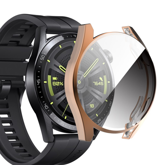 Etui z wbudowanym szkłem do Huawei Watch GT 3 42mm - Rose Gold