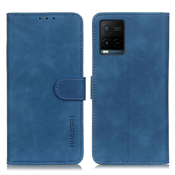 Чехол Wallet до Vivo Y21 / Y21s / Y33s, KHAZNEH, Vintage, Blue