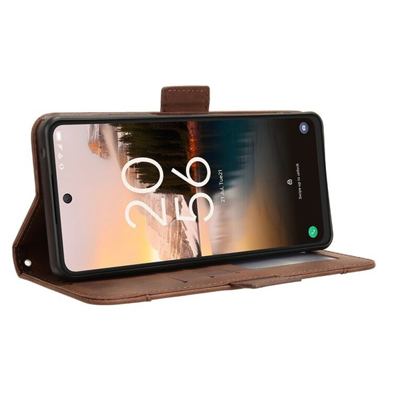 Откидной чехол для TCL 40 NxtPaper, Card Slot, коричневый