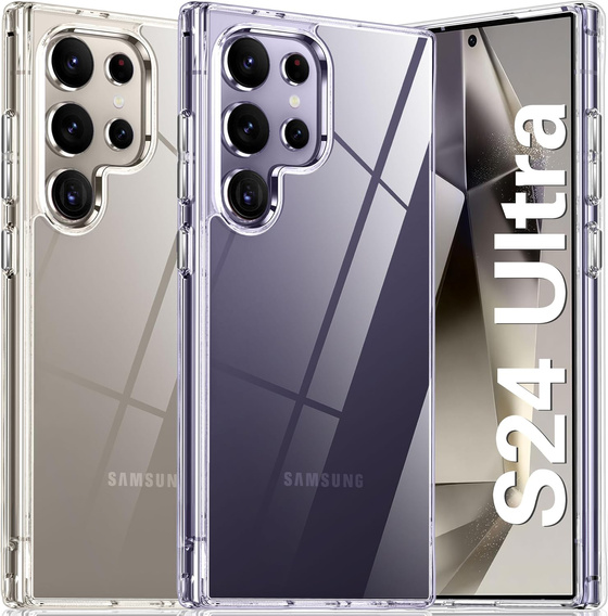Чехол до Samsung Galaxy S24 Ultra, Fusion Hybrid, прозрачный