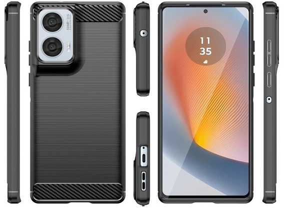 Чoхол до Motorola Edge 50 Fusion 5G, Carbon, чорний