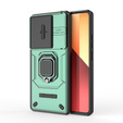 Чехол для Xiaomi Redmi Note 13 Pro 4G / Xiaomi Redmi Note 14S / Xiaomi Poco M6 Pro 4G, KickStand Camera Lens, зелёный