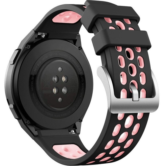 Силіконовий ремінець для Huawei Watch GT 2e, Black / Pink