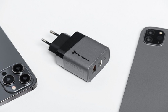 Forcell Зарядное устройство USB-C 3A 45W PD QC 4.0 - White