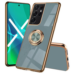 Чехол до Samsung Galaxy S22 Ultra, Electro Ring, серый