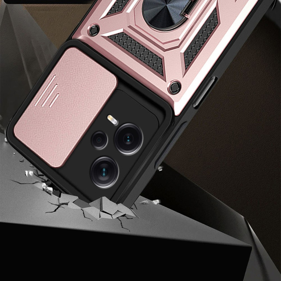 Чохол NOX Camera Slide Xiaomi Redmi Note 12 Pro+ 5G, CamShield Slide, рожевий rose gold