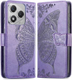 Откидной чехол для Honor 400 Lite, Butterfly, фиолетовый