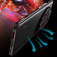 Чохол для Xiaomi 14 Ultra, Armor Bumper, з кришкою об'єктива, чорний / червоний
