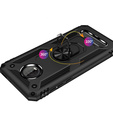 Бронированный Чехол до Motorola Moto E5 / G6 Play, Nox Case Ring, чёрный