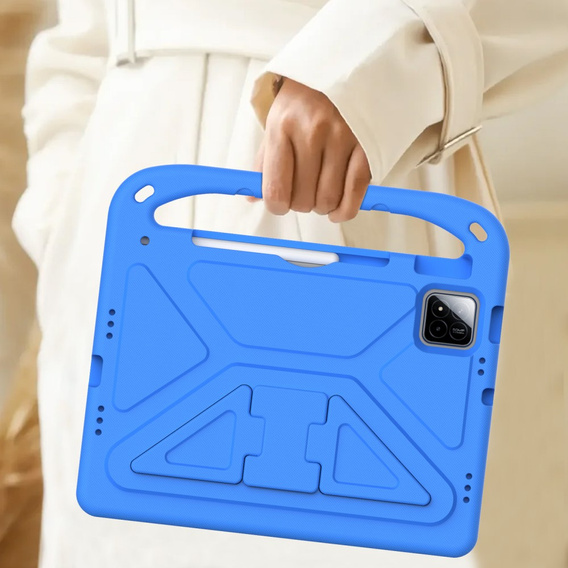 Детский чехол для Xiaomi Pad 7 / 7 Pro, с ручкой, синий