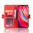 Футляр з клапаном для Xiaomi Redmi Note 8 Pro, Card Slot, червоний
