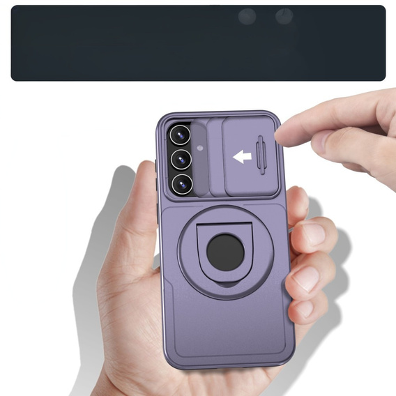 Чехол для Samsung Galaxy S20 FE, Military Magnet, для MagSafe, фиолетовый