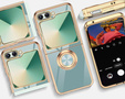 Чехол до Samsung Galaxy Z Flip7 FE / Z Flip6, Electro Ring, мятный