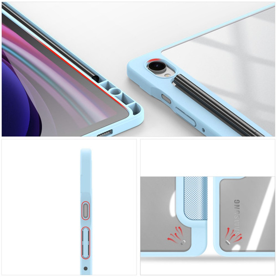 Чехол для Samsung Galaxy Tab S10 Lite / S10 FE / S9 FE, Dux Ducis TOBY, синий