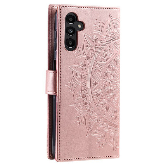 Откидной чехол для Samsung Galaxy A55 5G, Mandala Flower, зелёный