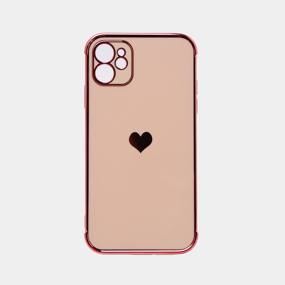 Чехол до Apple iPhone 11, Electro heart, розовый rose gold