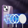 Магнітний чохол Magsafe для iPhone 15 Plus, фіолетовий
