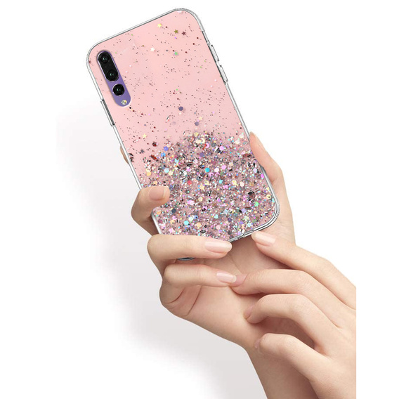 Чoхол до Huawei P20 Pro, Glittery, рожевий