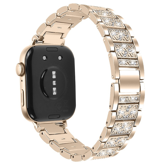 Діамантовий браслет для Xiaomi Smart Band 8 Pro, золотий